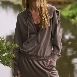 Training Day Jumpsuit - Charcoal Brown M (NWT)